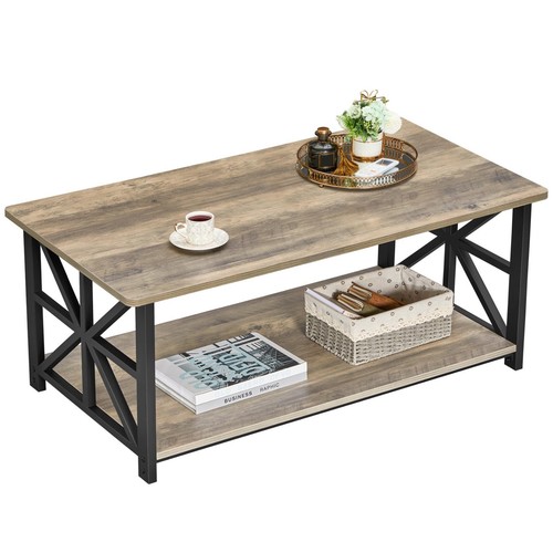 Tier coffee table 100cm - 2-tier, table,