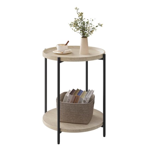 Round coffee table - round, with