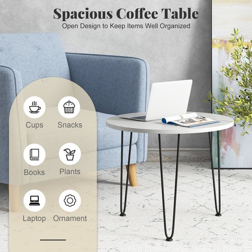 Coffee table small faux marble - small,