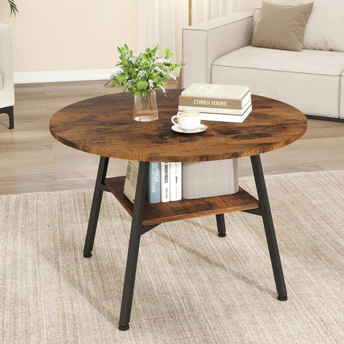 Round coffee table tier - round,