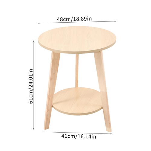 Round wooden coffee - round, table