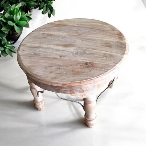 Msl light brown round wooden - msl,