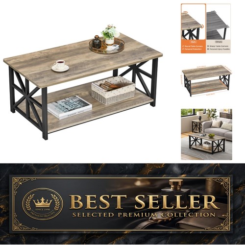 Tier coffee table 100cm - 2-tier,