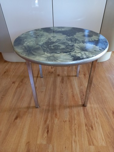 Small round coffee table - coffee, wood