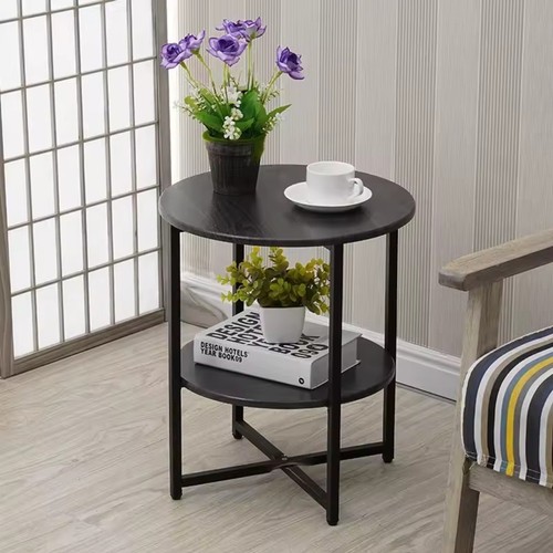 Small round coffee table with - small,