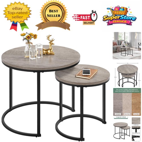 Elegant round nesting coffee - elegant,