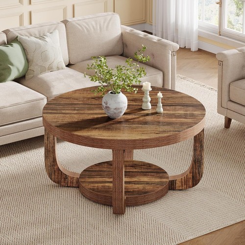 Round coffee table tier - round,