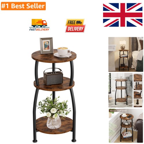Chic tier round coffee table - 3-tier,
