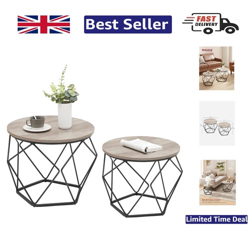 Stylish round coffee table set - round,