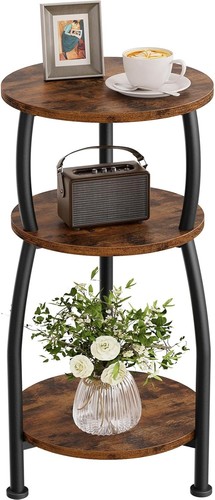 Round side table tier - side, slim