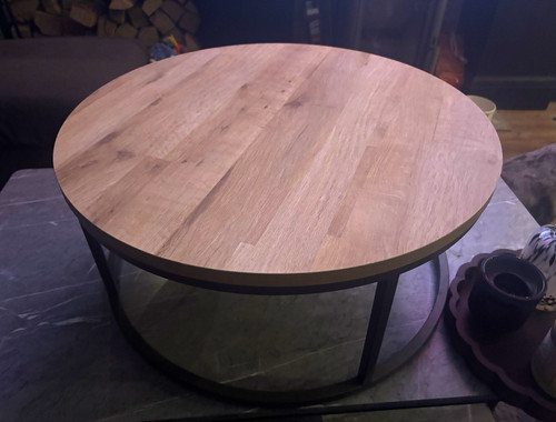 Round coffee table wood top - round,